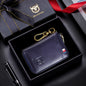 BULL CAPTAIN 474 Sac à Monnaie en Cuir Multifonctionnel Suspendu à la Ceinture Anti-Brosse, Étui à Clés, Couleur: Bleu Coffret Cadeau