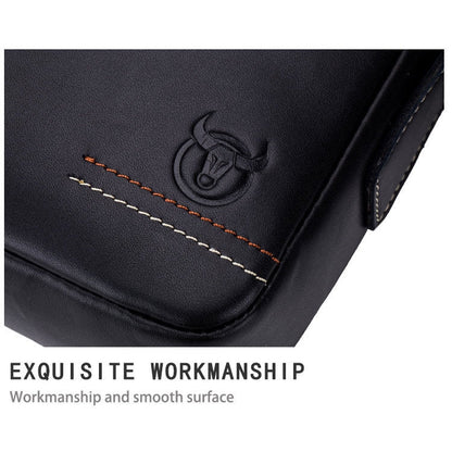 BULL CAPTAIN 228 Sac bandoulière en cuir pour homme, sac diagonale mini décontracté en cuir de vachette première couche (marron)