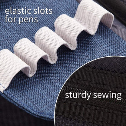 Angoo Cotton And Linen Large Capacity Pencil Stationery Bag(876 Dark Pink)