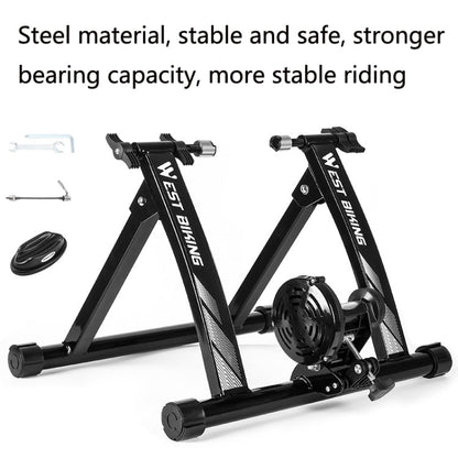 WEST BIKING YP1402008 Bicycle Parking Rack Indoor Cycling Training Platform Fitness Equipment Road Mountain Bike Parking Rack(Black)