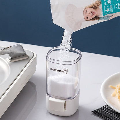 Marbrasse Metering Seasoning Box Pressing Type Seasoning Bottle Rotary Sealing Household Kitchen Seasoning Can, Specification: Single