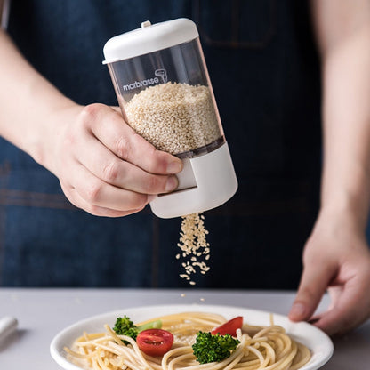 Marbrasse Metering Seasoning Box Pressing Type Seasoning Bottle Rotary Sealing Household Kitchen Seasoning Can, Specification: Single