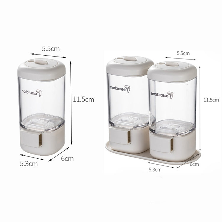 Marbrasse Metering Seasoning Box Pressing Type Seasoning Bottle Rotary Sealing Household Kitchen Seasoning Can, Specification: 2 Pieces