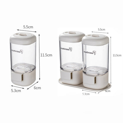 Marbrasse Metering Seasoning Box Pressing Type Seasoning Bottle Rotary Sealing Household Kitchen Seasoning Can, Specification: 2 Pieces