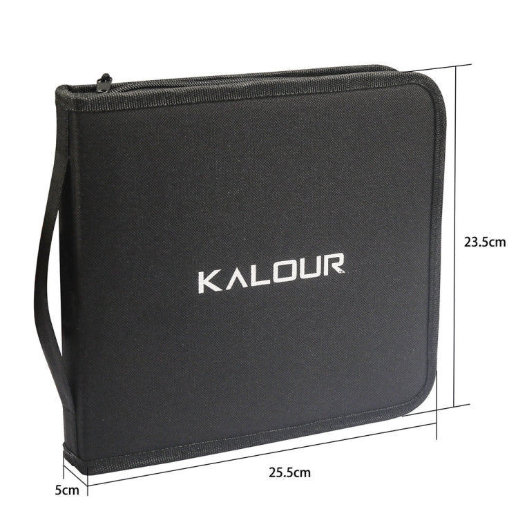 KALOLR YW-PC083  83 in 1 Portable Sketch Tool Water-Soluble Color Lead Metal Color Lead Combination Sketch Drawing Set(Black)