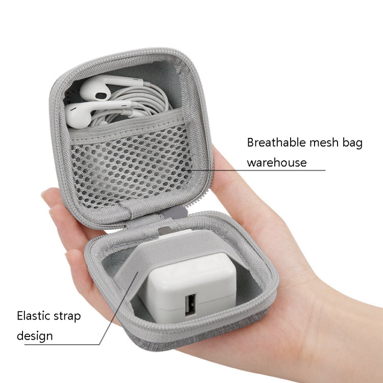 2 PCS Baona BN-F001 Headset Oxford EVA Storage Box Data Cable Charger Organizing Box(Black)