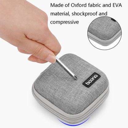 2 PCS Baona BN-F001 Headset Oxford EVA Storage Box Data Cable Charger Organizing Box(Black)
