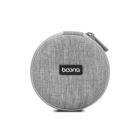 2 PCS Baona BN-F002 Câble de Données Chargeur EVA Sac de Rangement Boîte (Gris)
