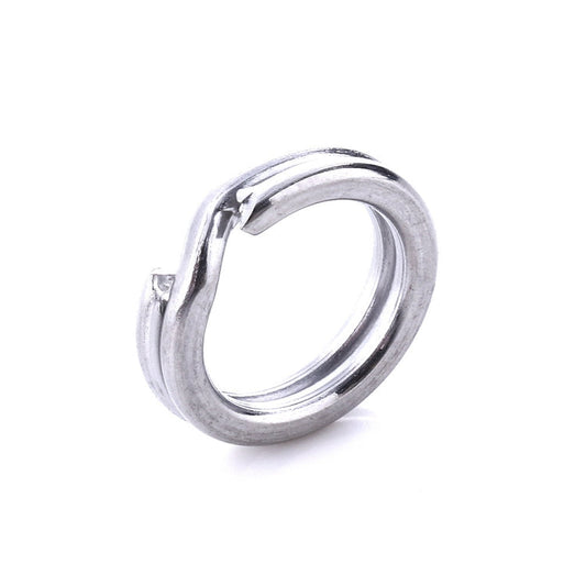 5mm HENGJIA SS010 50pcs/Paquet Anneaux Plats en Acier Inoxydable Accessoires de Pêche