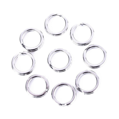 5mm HENGJIA SS010 50pcs /Pack Stainless Steel Flat Ring Fishing Space Fittings