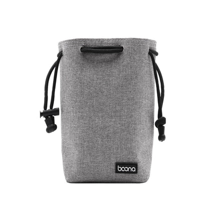 Benna Sacoche d'objectif étanche pour appareil photo reflex Housse de protection pour objectif, Couleur : Carré Large (Gris)