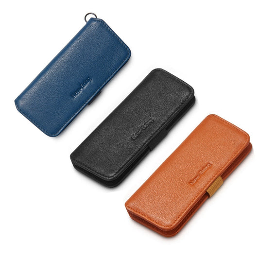 New Bring Pull-Out Key Case Coin Purse Men And Women Leather Simple Key Storage Bag(Black)