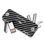 New Bring Mini Key Storage Key Bag Male Car Multi-Function Key Clip Buckle(Carbon Fiber)