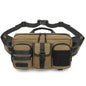 Sac de taille Ozuko 9449, grande capacité, multifonctionnel, étanche, pour sports, sac à bandoulière (Kaki)