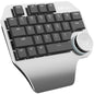 DELUX T11 Clavier unimanuel à 29 touches, raccourcis, outil vocal, clavier plat, couleur : noir argenté