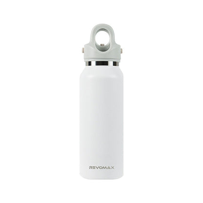 REVOMAX Stainless Steel Vacuum Flask Outdoor Car Vacuum Flask, Capacity： 365ml (Polar White)