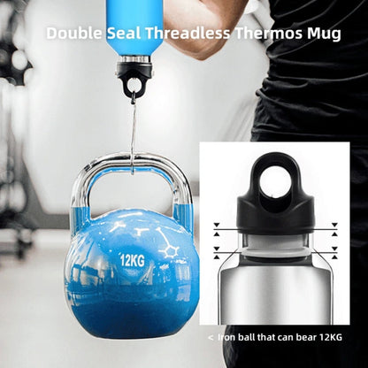 REVOMAX Stainless Steel Vacuum Flask Outdoor Car Vacuum Flask, Capacity： 365ml (Bubble Blue)