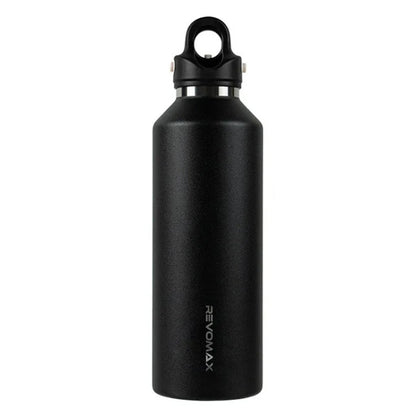 REVOMAX Bouteille Isotherme en Acier Inoxydable pour Voiture et Extérieur, Capacité : 950 ml (Noir Étoilé)