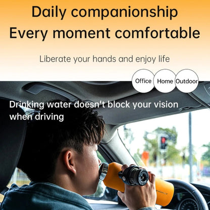 REVOMAX Stainless Steel Vacuum Flask Outdoor Car Vacuum Flask, Capacity： 950ml (Space Ash)