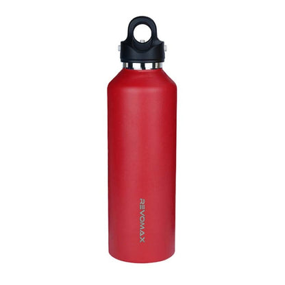 REVOMAX Stainless Steel Vacuum Flask Outdoor Car Vacuum Flask, Capacity： 950ml (Cherry Red)