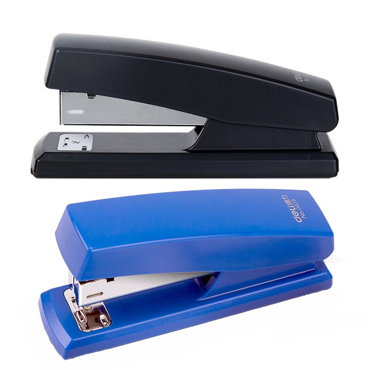 Deli 12 0354 Stapler Set Office Standard Medium-Sized Stapler Staple Remover + Staples(Blue)
