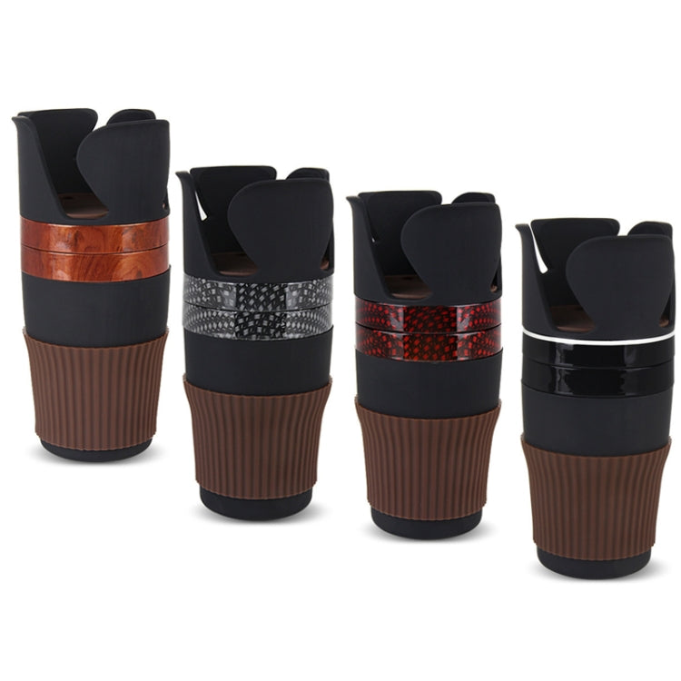 SUITU R151-4 Car Air Outlet Storage Water Cup Holder Mobile Phone Navigation Multi-function Storage Box(Red Square)