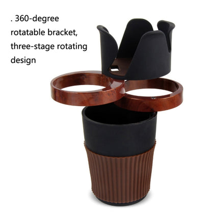 SUITU R151-4 Car Air Outlet Storage Water Cup Holder Mobile Phone Navigation Multi-function Storage Box(Red Square)