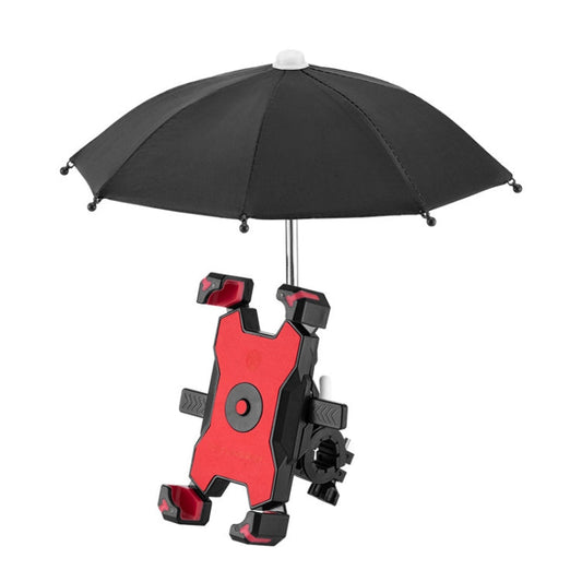 Support de téléphone portable pour vélo CYCLINGBOX avec pare-soleil pour cycliste, cadre de téléphone portable, style : installation sur guidon (rouge)