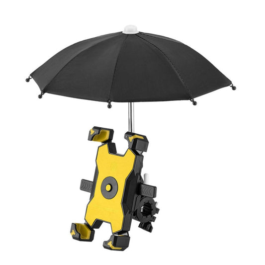 Support de téléphone portable de vélo CYCLINGBOX avec pare-soleil, support de téléphone portable de cycliste, style : installation sur guidon (jaune)