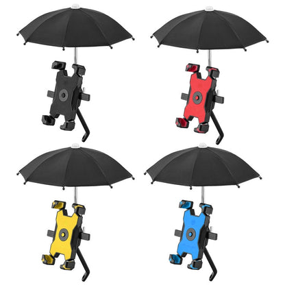 Support de téléphone portable de vélo CYCLINGBOX avec parasol Support de téléphone portable de pilote, Style : Installation sur rétroviseur (Jaune)