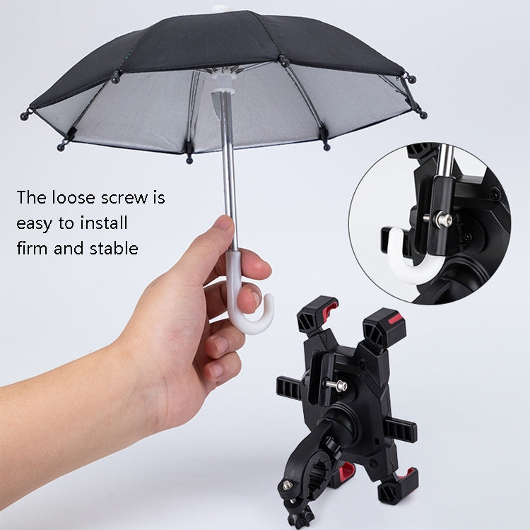 Support de téléphone portable de vélo CYCLINGBOX avec parasol Support de téléphone portable de pilote, Style : Installation sur rétroviseur (Jaune)