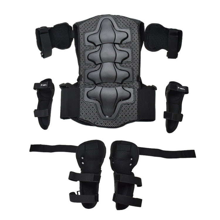 Gilet de protection pour enfant GHOST RACING (noir) - équipement de protection moto, gilet de sécurité, genouillères, coudières