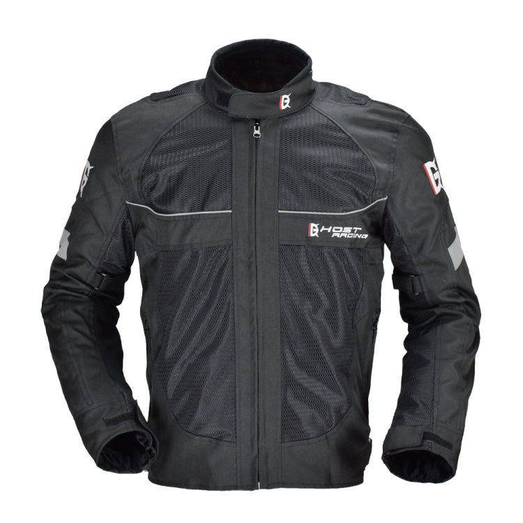GHOST RACING GR-Y05 Motorcycle Cycling Cloth Men Knight Racing Jacket Keep Warm Anti-Fall Locomotive Off-Road Suit, Size: M(Black)