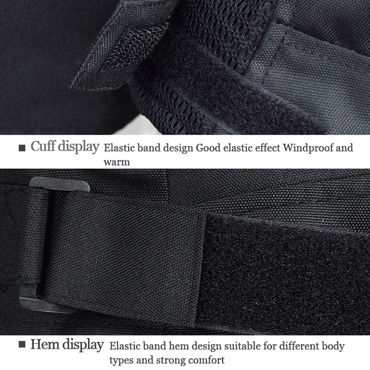 GHOST RACING GR-Y05 Motorcycle Cycling Cloth Men Knight Racing Jacket Keep Warm Anti-Fall Locomotive Off-Road Suit, Size: XL(Black)