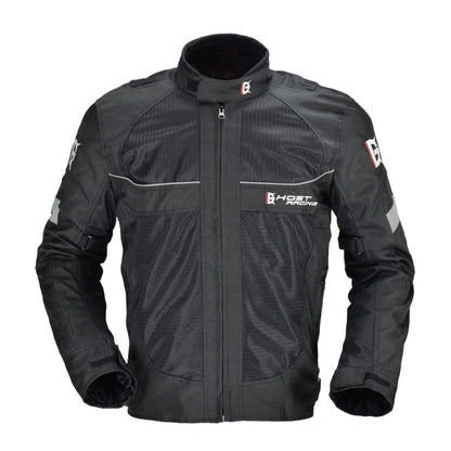 GHOST RACING GR-Y05 Motorcycle Cycling Cloth Men Knight Racing Jacket Keep Warm Anti-Fall Locomotive Off-Road Suit, Size: XL(Black)
