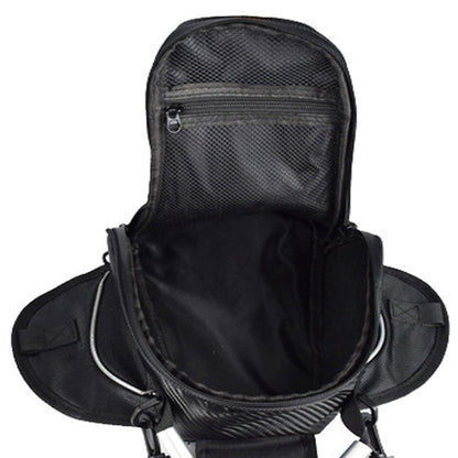 GHOST RACING GR-YXB08 Motorcycle Bag Touch Navigation Fuel Tank Package Dust Waist Bag(Without Magnet (Black))