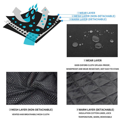 GHOST RACING GR-Y07 Motorcycle Cycling Jacket Four Seasons Locomotive Racing Anti-Fall Cloth, Size: XL(Light Grey)