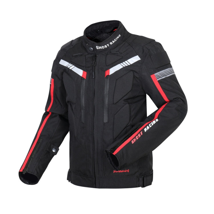 GHOST RACING GR-Y07 Blouson de moto de cyclisme toutes saisons locomotive de course anti-chute, taille : XXXXL (noir)