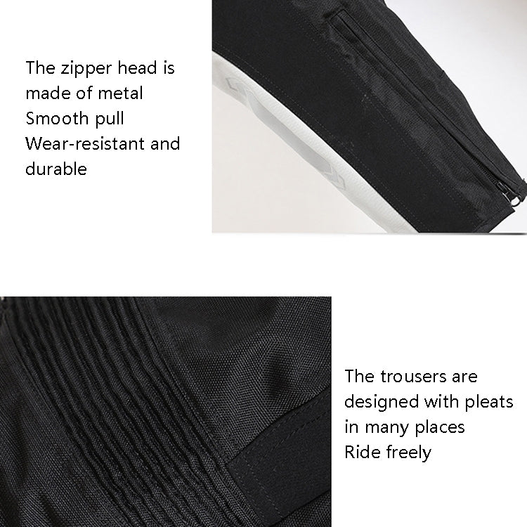 GHOST RACING GR-K06 Motorcycle Riding Trousers Racing Motorcycle Anti-Fall Windproof Keep Warm Pants, Size: XL(Grey)