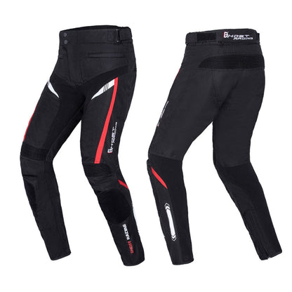 GHOST RACING GR-K06 Motorcycle Riding Trousers Racing Motorcycle Anti-Fall Windproof Keep Warm Pants, Size: XXL(Black)