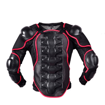 GHOST RACING F060 Motorcycle Armor Suit Riding Protective Gear Chest Protector Elbow Pad Fall Protection Suit, Size: S(Red)