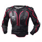 GHOST RACING F060 Motorcycle Armor Suit Riding Protective Gear Chest Protector Elbow Pad Fall Protection Suit, Size: M(Red)
