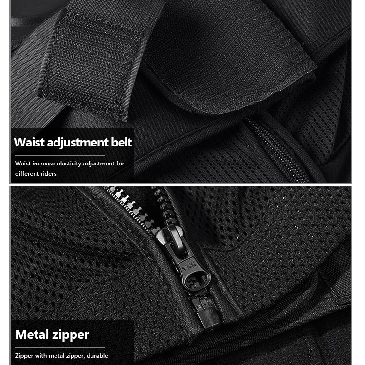Combinaison de protection de moto GHOST RACING F060, équipement de protection pour la poitrine, coudières, protection contre les chutes, taille : XL (noir)