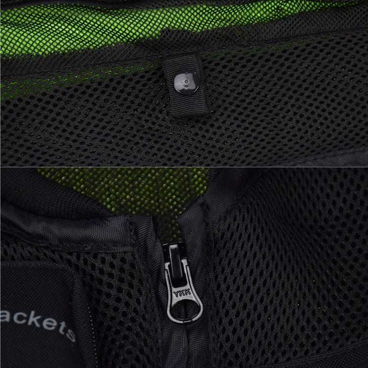 GHOST RACING GR-Y06 Gilet de moto de course Gilet réfléchissant de sécurité, Taille : L (Vert Fluorescent)