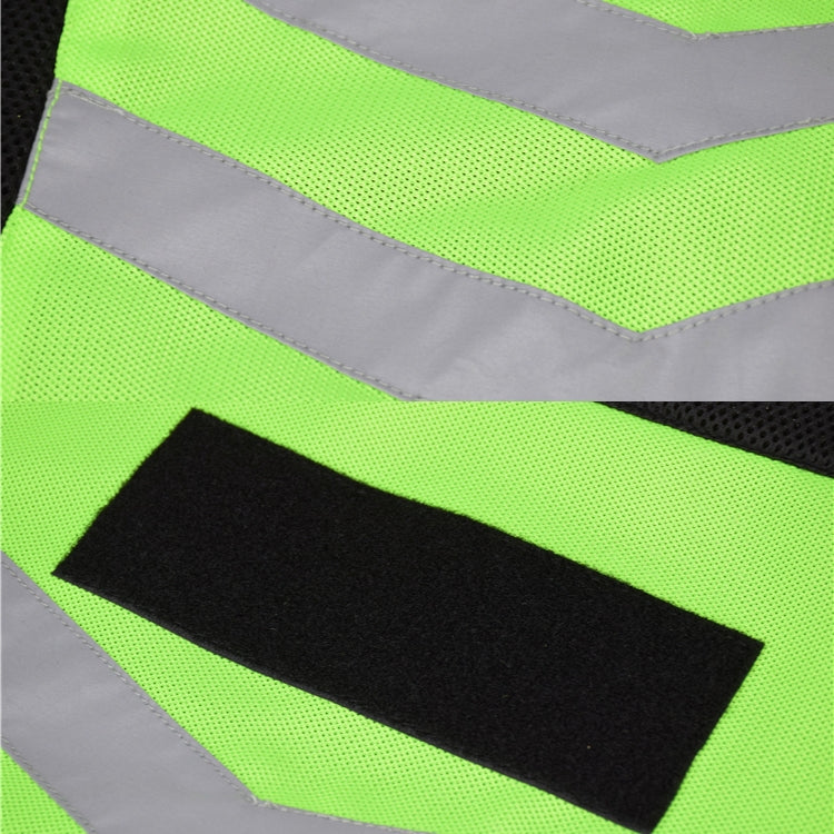 GHOST RACING GR-Y06 Gilet de moto de course Gilet réfléchissant de sécurité, Taille : L (Vert Fluorescent)