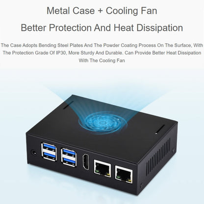 Waveshare 25311 Metal Case For VisionFive2 Board, With Cooling Fan