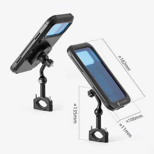 CYCLINGBOX BG-2937 Support de Téléphone Portable Vélo Sac Étanche Navigation de Simulation Cadre de Téléphone Portable (Noir)