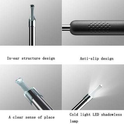 Bebird R1 High-Definition Endoscope Luminous Visual Ear Picking Tool(R1-Moon White)