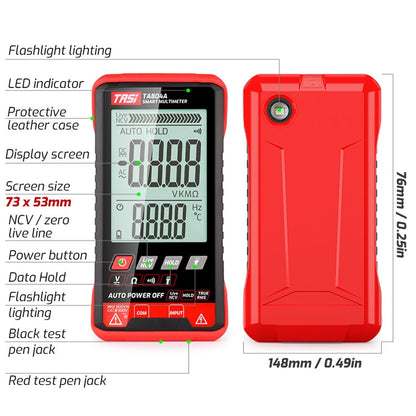 TASI TA804A Auto Digital Intelligent Multimeter OHM NCV Voltage Meter
