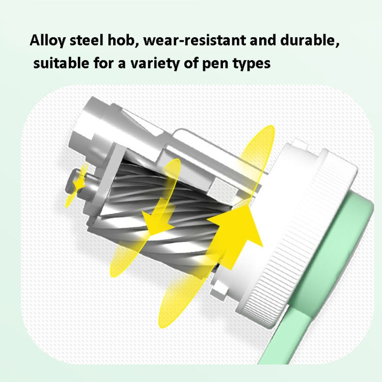 Deli 71169 Student Automatic Pen Pencil Sharpener Manual Pencil Sharpener(Cute Pink)